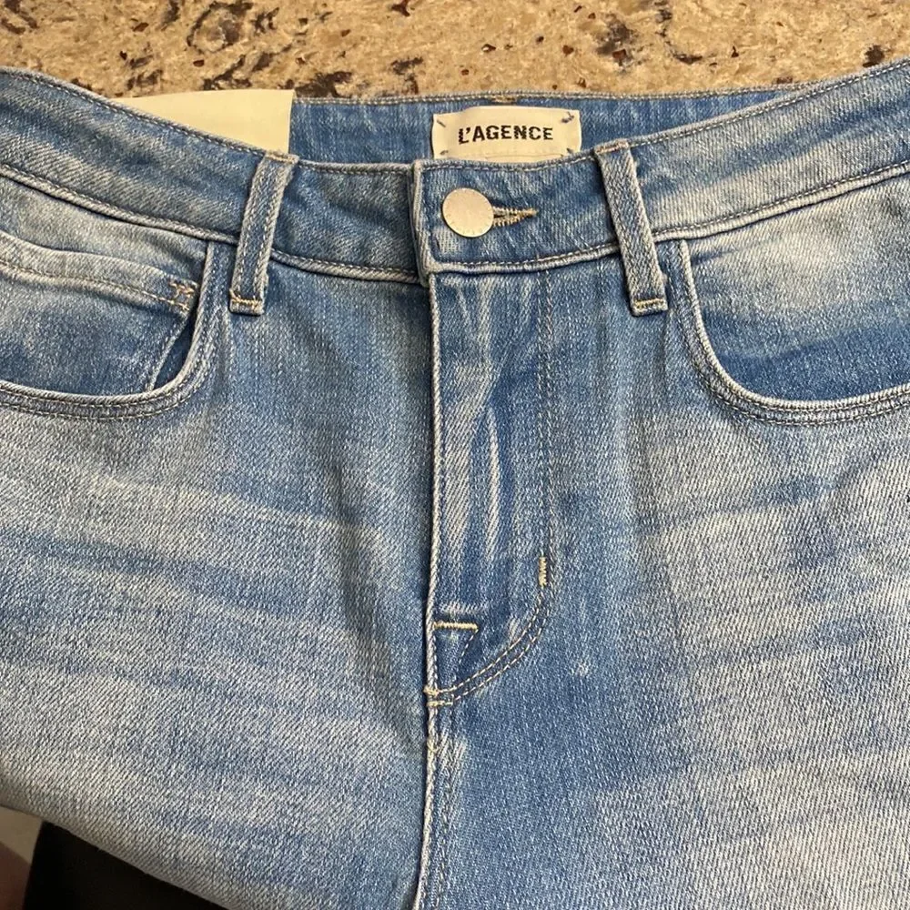 L’Agence NWT Taylor High Rise Denim Short- sz 24